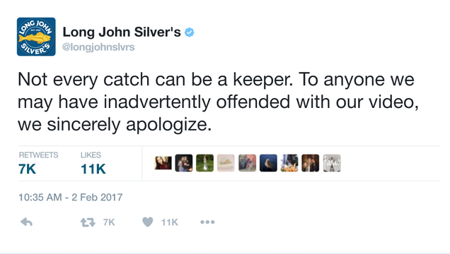 Illustration for article titled Social Media Fail: Long John Silver’s Just Posted A Video Of A Hostage Being Beheaded With A Swordfish In An Attempt To Go Viral